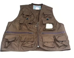 VTG TROUT FISHING VEST Brown Vest Large Korea - Picture 1 of 5