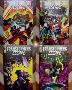 4 Stück: Transformers - Escape #1, 3, 4, 5 (IDW 2021) Wheeljack, Hound, Glyphe - Bild 1 von 9