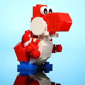 Friendly Red Dino - Custom Set made using LEGO parts - Picture 1 of 2