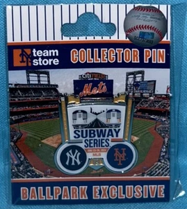 2024 Subway Series New York Mets New York Yankees Pin Citi Field Exclusive NEW - Picture 1 of 1