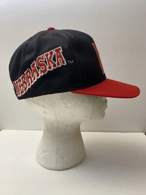 Vintage 90s Nebraska Huskers Sports Specialties Pro-Line Shadow SnapBack - Image 1 of 4