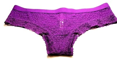 Victoria's Secret ROSA Púrpura Encaje y Malla Cheekster Bragas Ropa Interior - XLG Foto 1 de 4