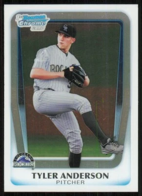 2011 Bowman Chrome Draft Prospects #BDPP3 Tyler Anderson - Image 1 of 2