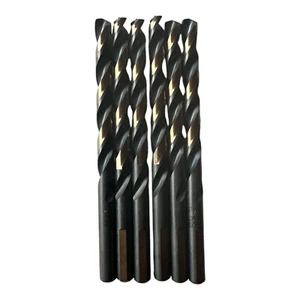 Irwin Lot of 6~ 3019018B 9/32-Inch Black and Gold HSS 135-Degree Jobber Length - Afbeelding 1 van 7