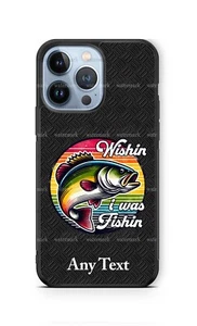 Funda para teléfono celular Wishing I was Fishing Wildlife Adventures se adapta a iPhone Samsung - Imagen 1 de 11