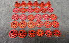 Yamaha YZ125 2021 DOCWOB red alloy complete top hat spacers + washer kit