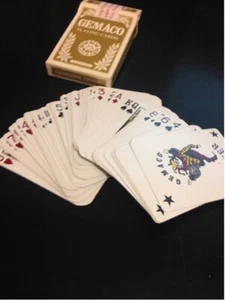 Vintage Deck of Gemtone Finish Gold Playing Cards from Four Queens Casino, Las V - Picture 1 of 8