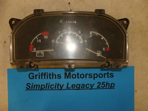 Simplicity Legacy 25hp tractor gauge cluster 706hrs tach 942117 instrument panel - Imagen 1 de 10