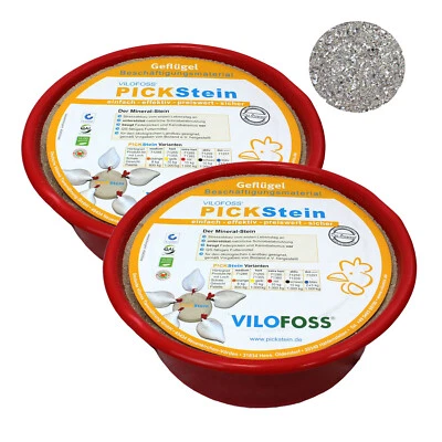 Vilofoss Pickstein extra hart 2 x10 kg Pickschale 20 kg Geflügel Hühner Mineral - Bild 1 von 4