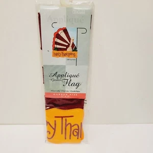 Happy Thanksgiving Türkei Portrait Applikation Gartendeko Flagge 11 x 15 - Bild 1 von 3