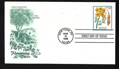 #3194 32c Flowering Trees - Blue Paloverde - ArtCraft FDC  - Image 1 of 2
