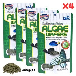 Hikari Algae Wafers Fish Food Disc Tropical Catfish Plecos Sinking Wafer 250g x4 - Picture 1 of 12