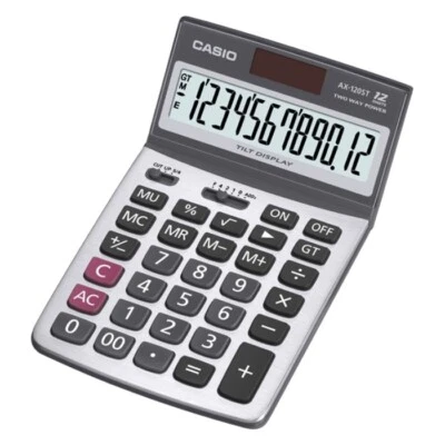 Casio AX120ST 12-digit Desktop Calculator - Image 1 of 2