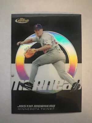 2005 Finest Refractors Black #81 Justin Morneau #'d 29/99 Twins - Image 1 of 2