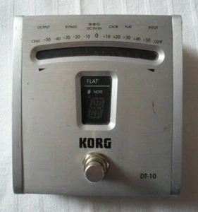 KORG Guitar Pedal Model DT-10 Bass Chromatic Tuner - Not Working - Parts - Imagen 1 de 8