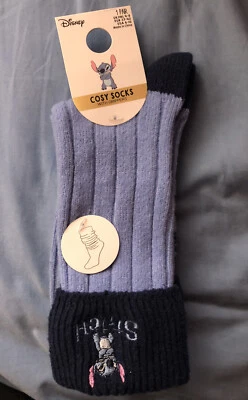 DISNEY LILO & STITCH Mujer Damas Acogedores Calcetines Pinzas Invierno 4-8 Primark Regalo Foto 1 de 3
