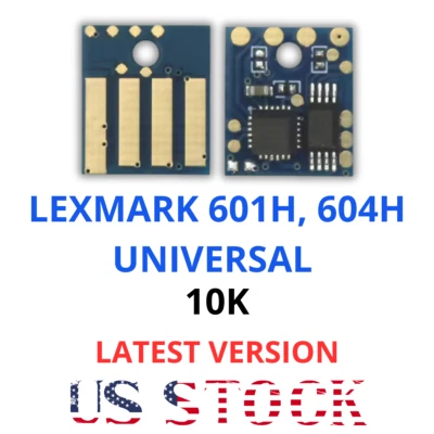 601H, 604H Toner Chip for Lexmark MX511 MX611 MX610 MX510 MX410 MX310 Refill - Image 1 of 4