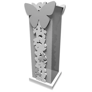 CalleaDesign Portaombrelli Farfalla Legno Bianco - Foto 1 di 1