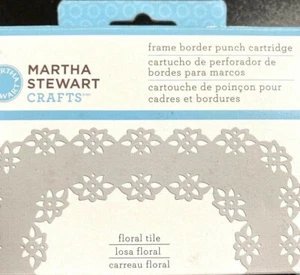 Martha Stewart Crafts Frame Border Punch Cartridge Floral Tile 42-65005 Album - Picture 1 of 6