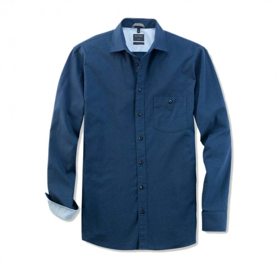 Mens Olymp Blue Shirt 4034 24 18 - Image 1 of 1