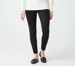 349 Legacy Faux-Suede Printed Legging BLACK sz L - Picture 1 of 1