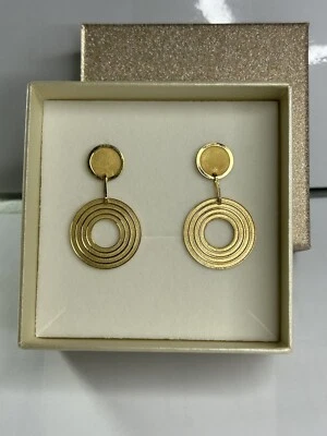 Orecchini Pendenti  in Argento 925, NO NIKEL SPEDIZIONE GRATUITA Placcato oro - Immagine 1 di 3