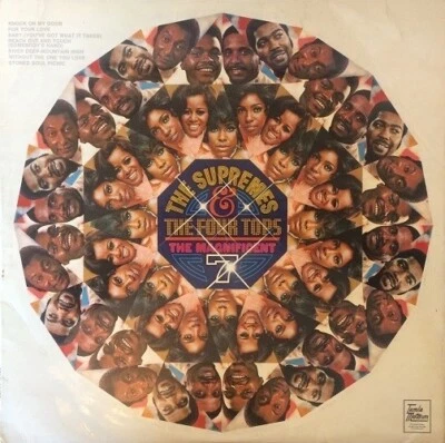 THE SUPREMES & THE FOUR TOPS The Magnificent 7 Vinyl Record LP Tamla Motown 1970 - Image 1 of 4