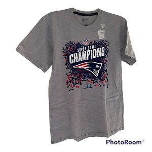 NFL Pro Line Gray Youth New England Patriots Super Bowl LII XL T-Shirt