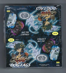 Caja de etiquetas de perro Yu-Gi-Oh 5D'S ¡SELLADA DE FÁBRICA! ¡12 PACKS POR CAJA! Pegatinas de papel de aluminio RARAS - Imagen 1 de 2