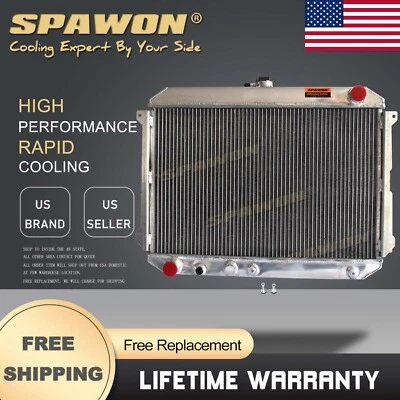 SPAWON Radiator Fit Mazda B2000 B2200 1982-1984 1986-1993 2.0L 2.2L  AT CC865 - Image 1 of 4