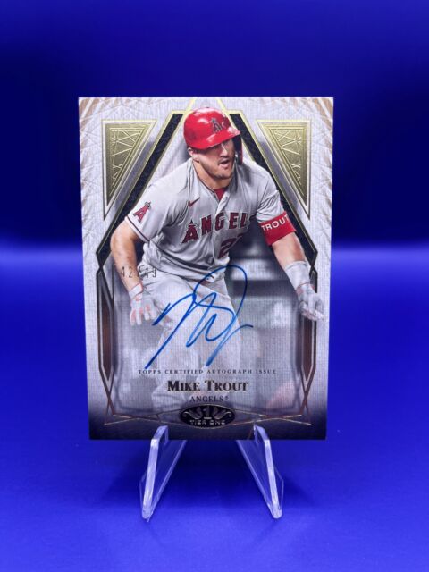 2015 Topps Tribute Mike Trout Jersey Relic /75 Los Angeles Angels
