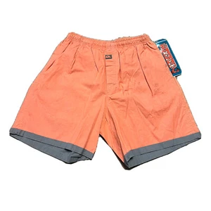 Quiksilver Shorts Mens 32 Neon Double Cotton Style Elastic Waist NOS 80s Vintage - Picture 1 of 7