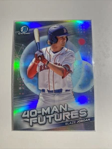 2021 Bowman Chrome - 40-Man Futures Blaze Jordan #FMF-15 Boston Red Sox - Picture 1 of 2