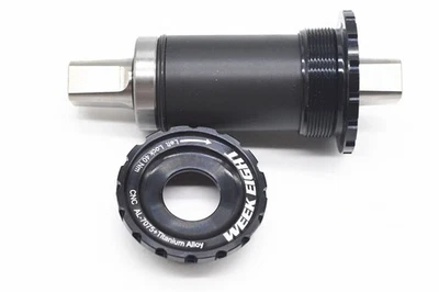 Titanium Bike Square Taper JIS Bottom Bracket Cartridge 103L 107L 110L 113L 119L - Image 1 of 4