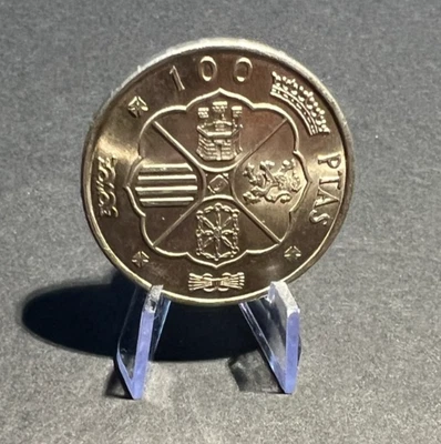1966 Spain 100 Pesetas Silver Coin – Franco Caudillo – BU Brilliant Uncirculated - Image 1 of 4