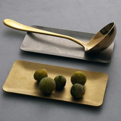 Metallspeicher -Organizerschale Waschtischtuchplatte Rechteckige Tablett - Bild 1 von 4