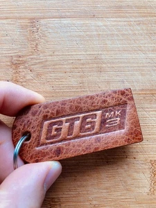 Leder Schlüsselanhänger leather keychain - Triumph GT6 mk3 Classic - Picture 1 of 4