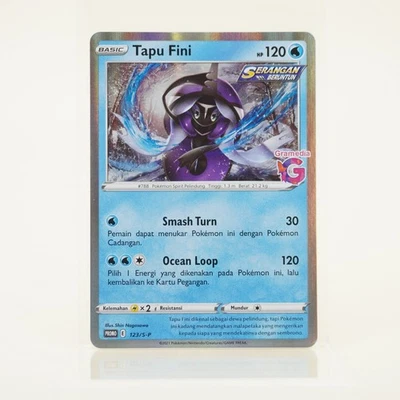 Pokemon - Tapu Fini  123/S-P - Gramedia Promo - Holo - Indonesisch - NM - Bild 1 von 2