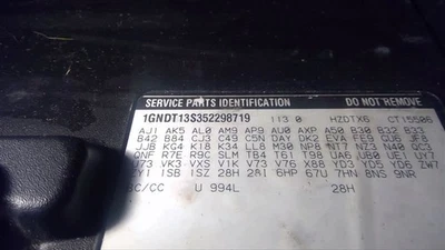 Пряжка переднего ремня безопасности водителя подходит для 05–09 ENVOY 121451 - Изображение 1 из 4