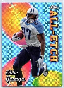 2024 Topps Chrome #CAE-EG Eddie George Chrome All-Etch X-Fractor - Picture 1 of 2