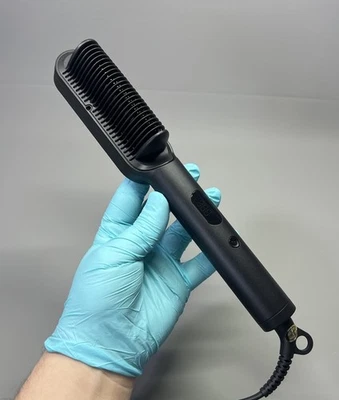 Hair Straightener Hot Brush Comb Wide 3D Teeth For Curly Hair Anti Scald Design - Image 1 of 4