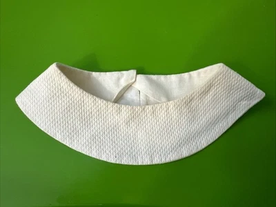 Vintage White Detachable Dickie Collar Cotton Button 1940s 1950’s 1960 - Image 1 of 4
