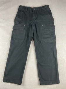 Duluth Trading Men's Fire Hose Relaxed Fit Cargo Work Pants 35x30 Black Utility - Bild 1 von 12