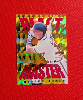 1997 Score Chipper Jones #8 Inserto "Blast Master" - Braves Salón de la fama Foto 1 de 3