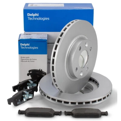 DELPHI Bremsscheiben Ø 258mm + Beläge für RENAULT CLIO 4 DACIA LOGAN 2 vorne - Bild 1 von 3