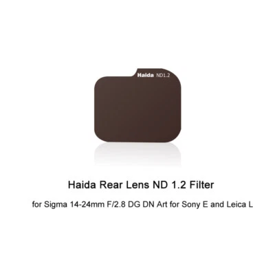 Haida Rear Lens ND 1.2 Filter for Sigma 14-24mm F/2.8 DG DN Art，Sony E/Leica L - Image 1 of 4