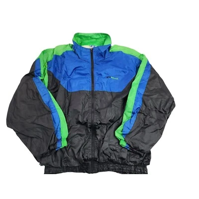 Chaqueta cortavientos Pro Spirit talla L grande vintage verde azul negro Foto 1 de 4