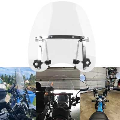 Manillar de 18x16" apto para parabrisas 7/8"" 1"" para Harley Davidson Sportster 883 1200 Foto 1 de 4