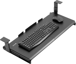 VIVO Gran Altura Ajustable Bajo Escritorio Deslizante Teclado Bandeja Cajón 27x11 Negro - Imagen 1 de 15