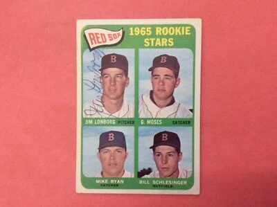 1965 Topps #573 Red Sox Rookies Jim Lonborg Autograph. - Image 1 of 2